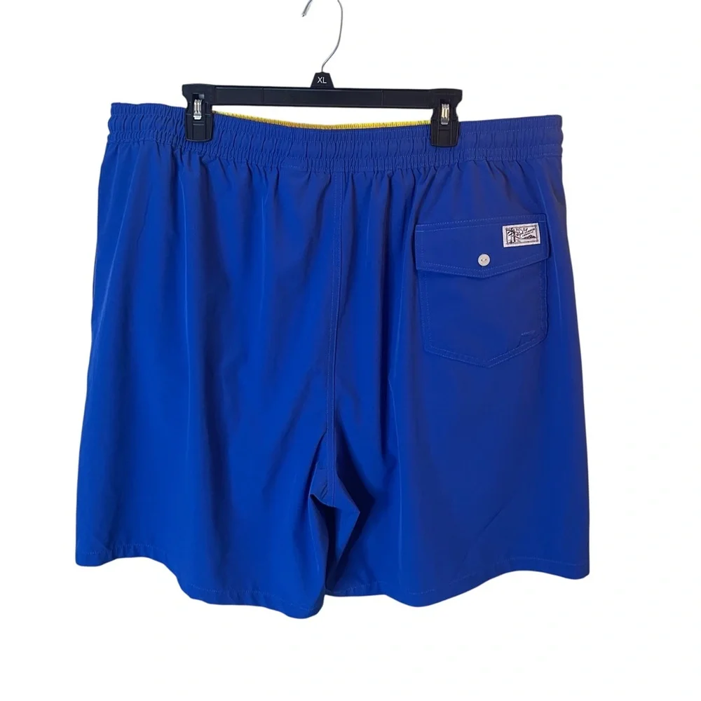 Polo Ralph Lauren Swim Trunks Mens 3XLT Tall Blue Mesh Lined Beach Suit Summer